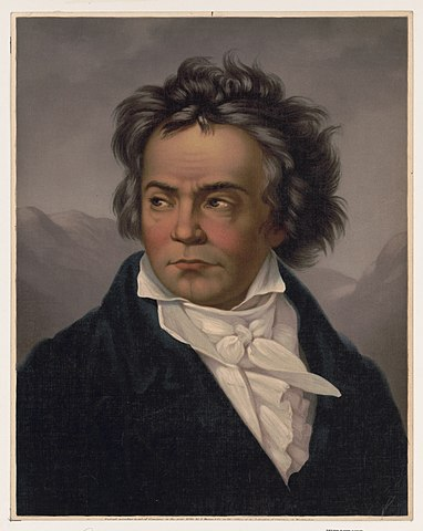 Portrait of Beethoven by Ferdinand Schimon